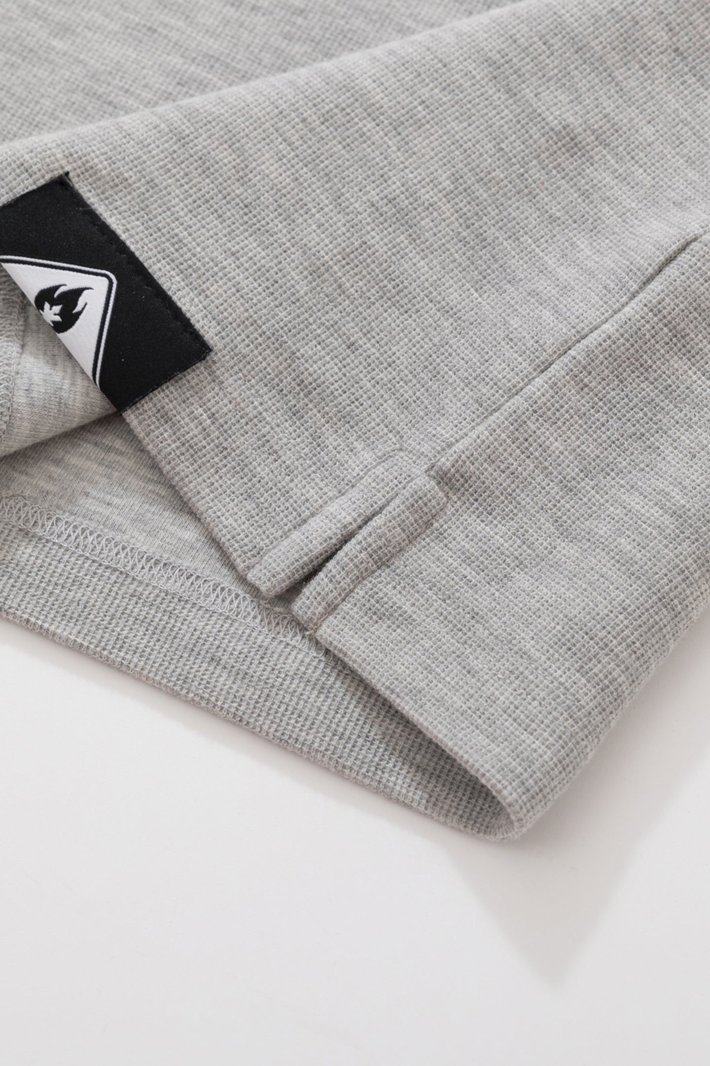 BURNIN*97'Series Worn Slogan Waffle Henley Collar Long Sleeve T-shirt - PSYLOS 1, BURNIN*97'Series Worn Slogan Waffle Henley Collar Long Sleeve T-shirt, T-shirt, Burnin, PSYLOS 1